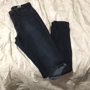 Fashion Nova High Waist Ripped Skinny Jeans